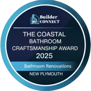 Bathroom Renovations New Plymouth Awards – The Coastal Bathroom Craftsmanship Award 2025 recognition