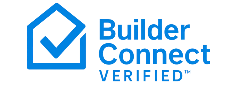 Builder Connect Verified logo displayed on the website of Bathroom Renovations New Plymouth, representing certified and trusted renovation professionals.